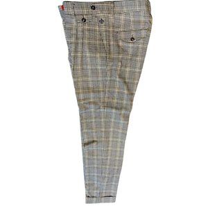 Men's Slim Fit Checkered Pants